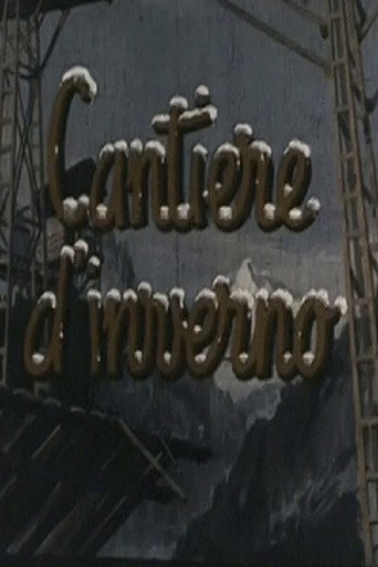 Movie poster for Construction Site in Winter (1955)