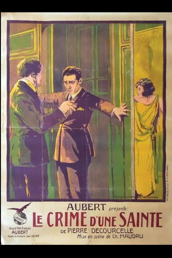 Movie poster for Le crime d'une sainte (1923)