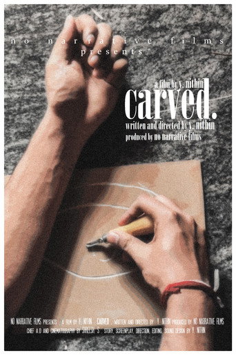 Movie poster for CARVED.