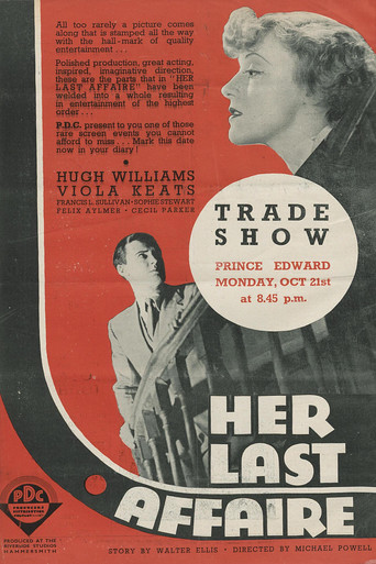 Movie poster for Her Last Affaire (1935)