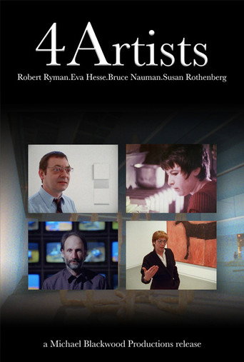 Movie poster for 4 Artists: Robert Ryman, Eva Hesse, Bruce Nauman, Susan Rothenberg (1988)