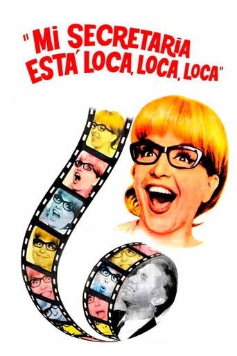 Movie poster for My secretary is mad... mad... mad... (1967)