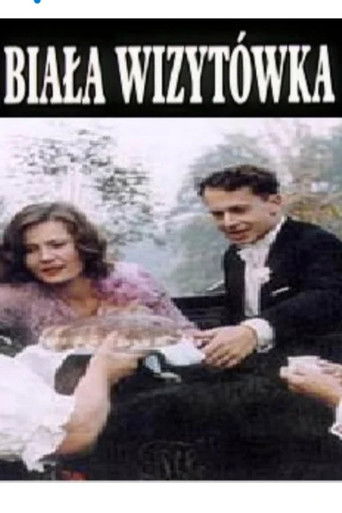 Biała wizytówka poster