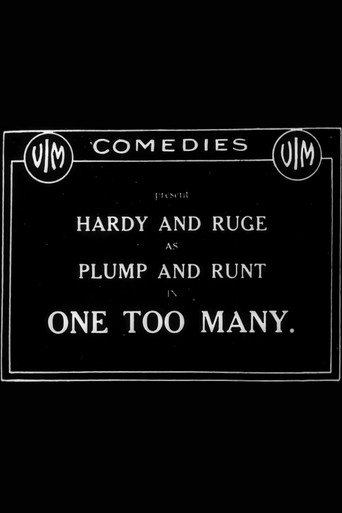 Movie poster for One Too Many (1916)