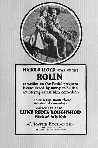 Movie poster for Luke Rides Roughshod (1916)