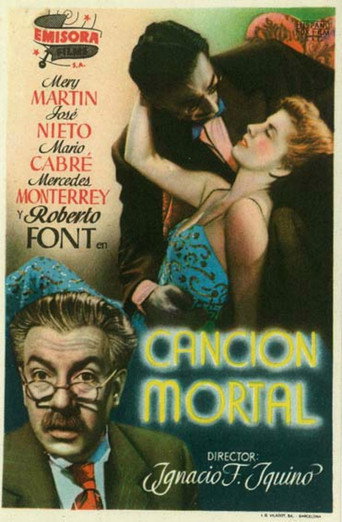 Movie poster for Canción mortal (1948)