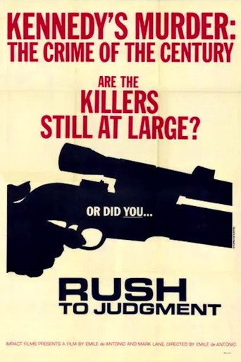 Movie poster for Rush to Judgment (1967)