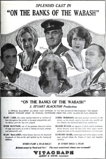Movie poster for On the Banks of the Wabash (1923)