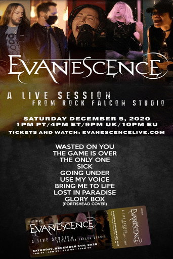 Movie poster for Evanescence - A Live Session From Rock Falcon Studio (2020)