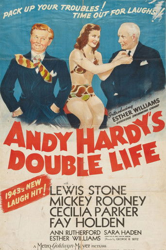 Andy Hardy's Double Life poster