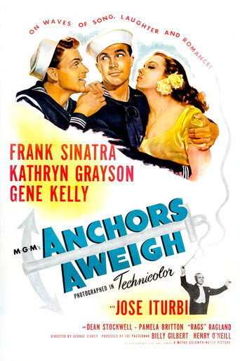 Movie poster for Anchors Aweigh (1945)