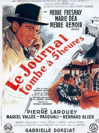 Movie poster for The Newspaper Falls at Five O'Clock (1942)