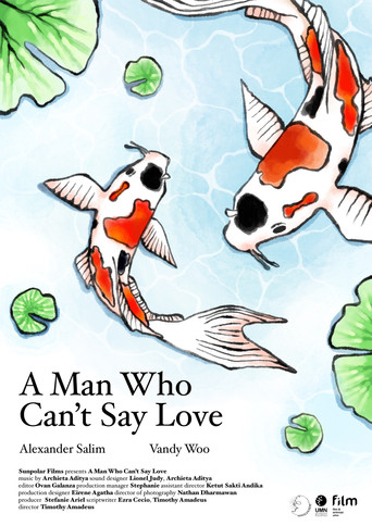 Movie poster for A Man Who Can't Say Love (2024)