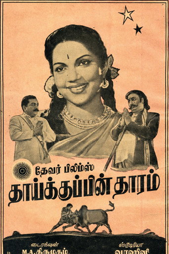 Movie poster for Thaikkupin Tharam (1956)