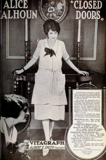 Movie poster for Closed Doors (1921)