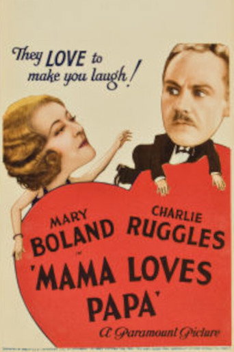 Movie poster for Mama Loves Papa (1933)