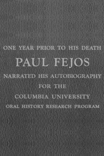 Movie poster for Fejos Memorial (1963)