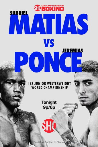 Movie poster for Subriel Matias vs. Jeremias Ponce (2023)