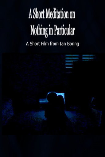 Movie poster for A Short Meditation on Nothing in Particular