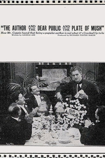 Movie poster for The Fable of 'The Author and the Dear Public and the Plate of Mush' (1914)