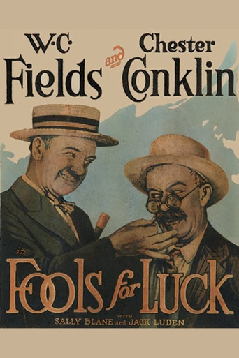 Movie poster for Fools for Luck (1928)