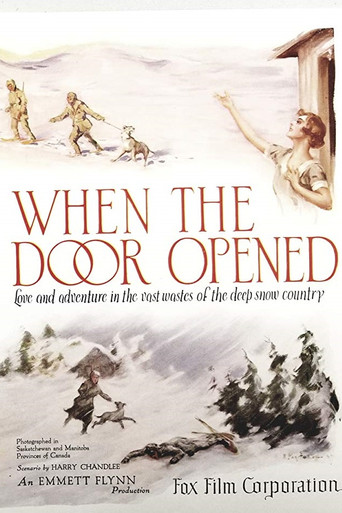 Movie poster for When the Door Opened (1925)