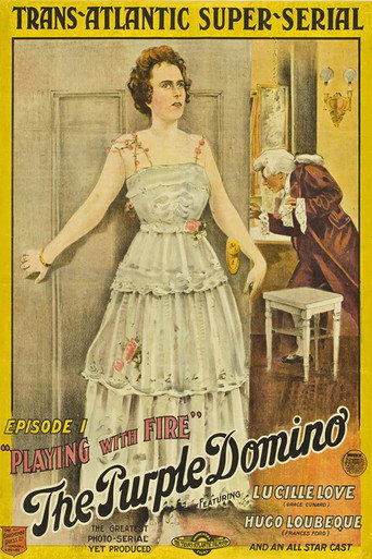 Movie poster for The Purple Domino (1917)