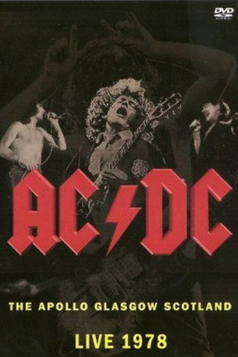 Movie poster for AC/DC: Live At The Apollo, Glasgow (1978)