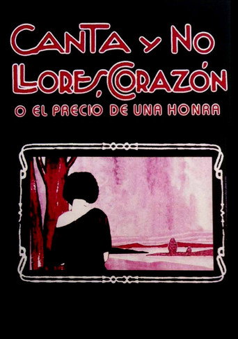 Movie poster for Canta y no llores, corazón (1925)