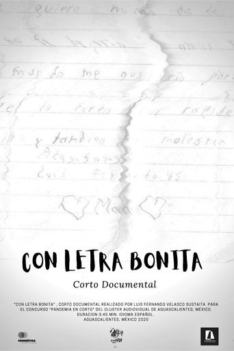 Movie poster for Con letra bonita (2021)