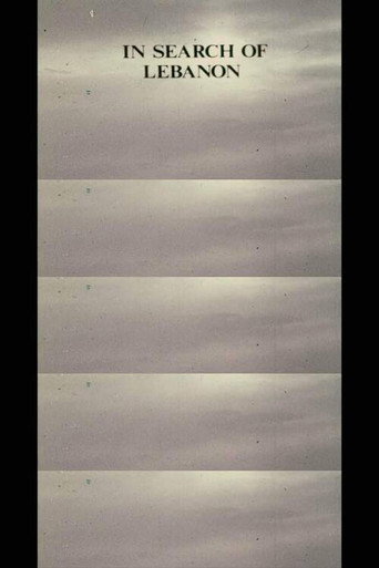 In Search of Lebanon poster