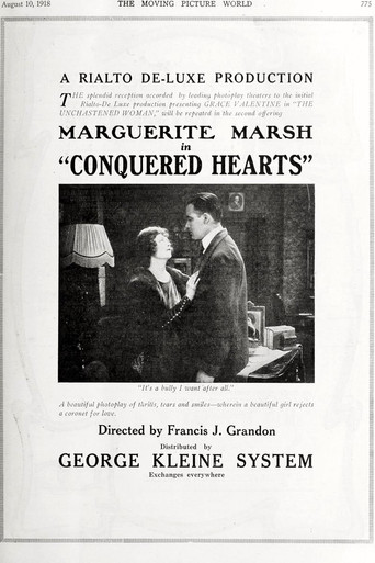 Movie poster for Conquered Hearts (1918)