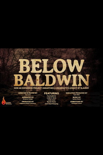 Movie poster for Below Baldwin: How an Expansion Project Unearthed a University's Legacy of Slavery (2019)