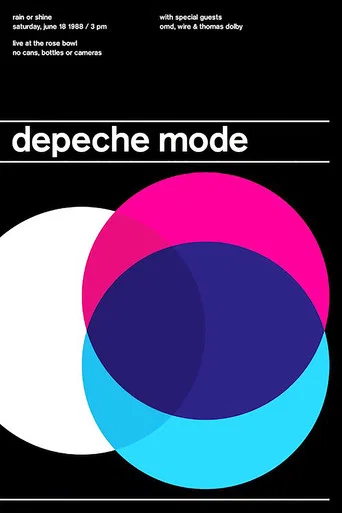 Movie poster for Depeche Mode: Live at the Pasadena Rose Bowl (1989)