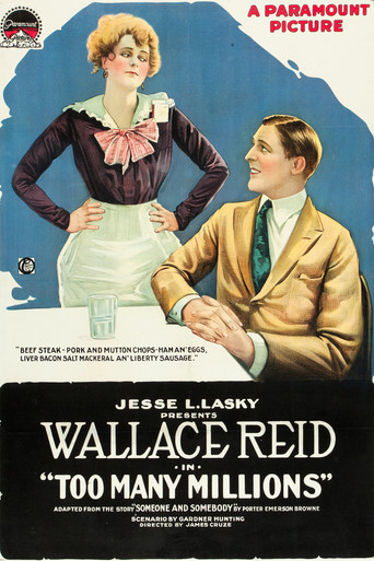 Movie poster for Too Many Millions (1918)