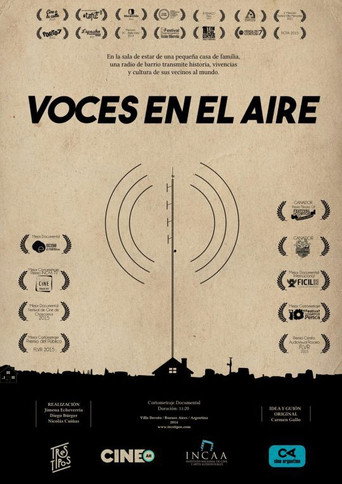 Movie poster for Voces en el aire (2014)