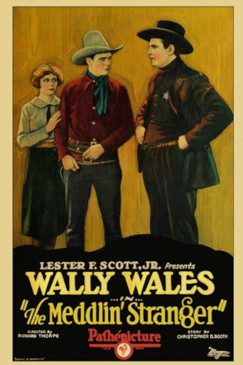 Movie poster for The Meddlin' Stranger (1927)