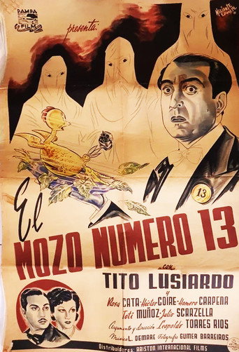 Movie poster for El mozo número 13 (1941)