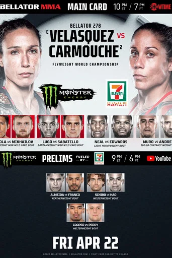 Movie poster for Bellator 278: Velasquez vs. Carmouche (2022)
