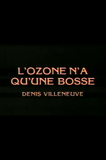 L'ozone n'a qu'une bosse poster