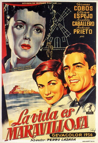 Movie poster for La vida es maravillosa (1956)