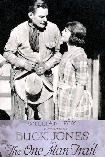 Movie poster for The One-Man Trail (1921)