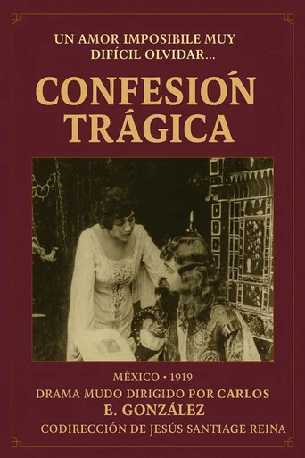Movie poster for Confesión trágica (1918)