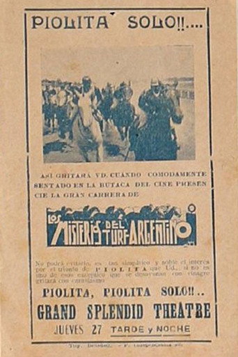 Movie poster for Los misterios del turf argentino (1924)