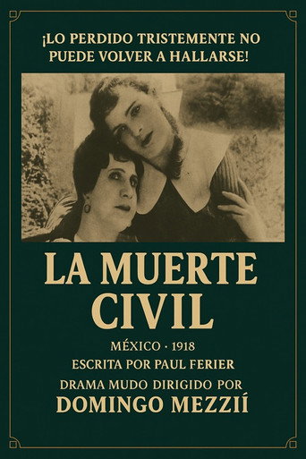 Movie poster for La muerte civil (1918)