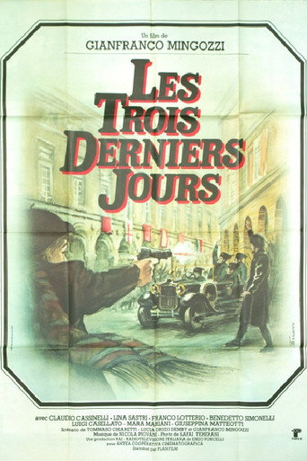 Gli ultimi tre giorni poster