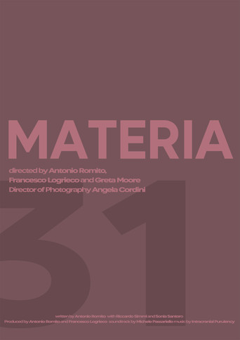 Movie poster for Materia