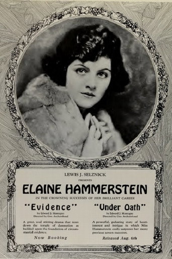 Movie poster for Evidence (1922)