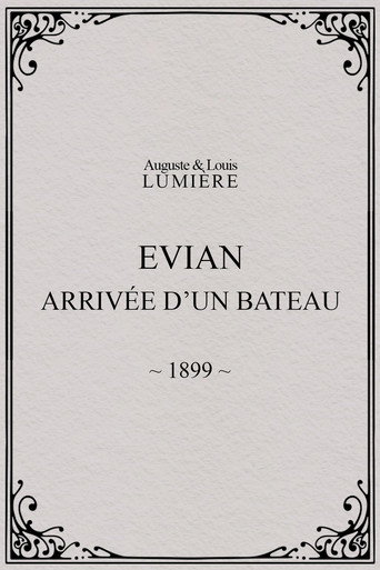 Evian : arrivée d’un bateau poster
