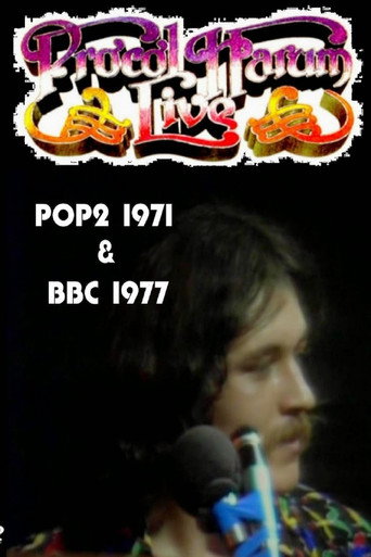 Movie poster for Procol Harum - Live  - POP2 (1971) & BBC (1977)